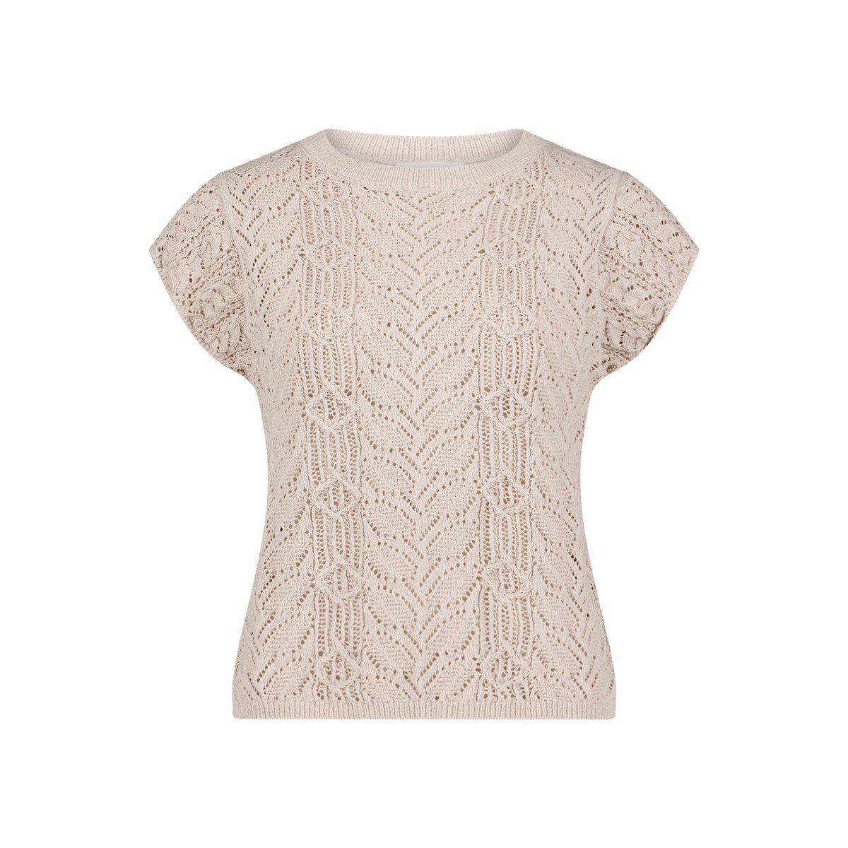 Pull-over en fine maille à manches à ailettes silky beige, CARTOON