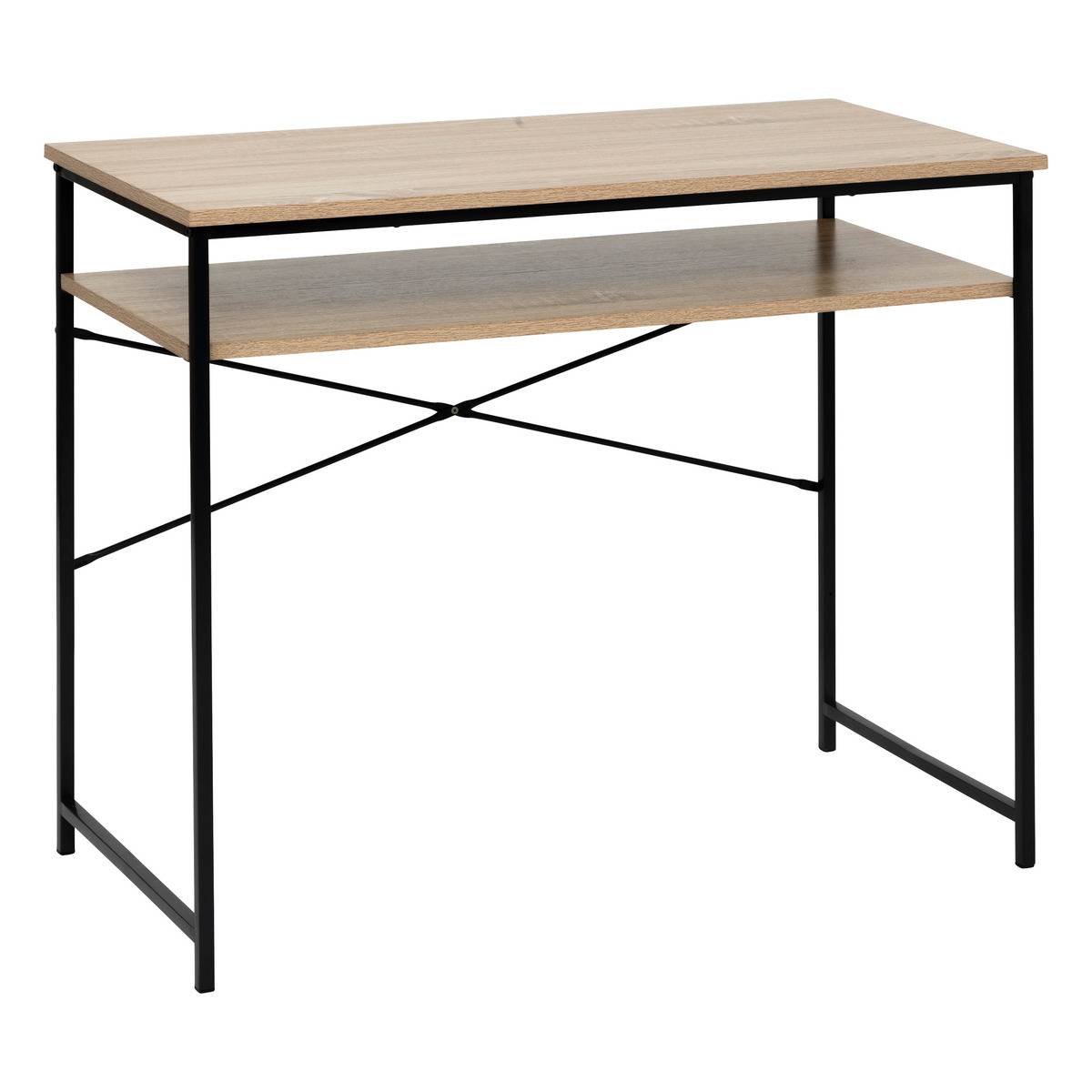 Bureau 75x90cm effet bois ALIAJ beige, 5FIVE SIMPLY SMART