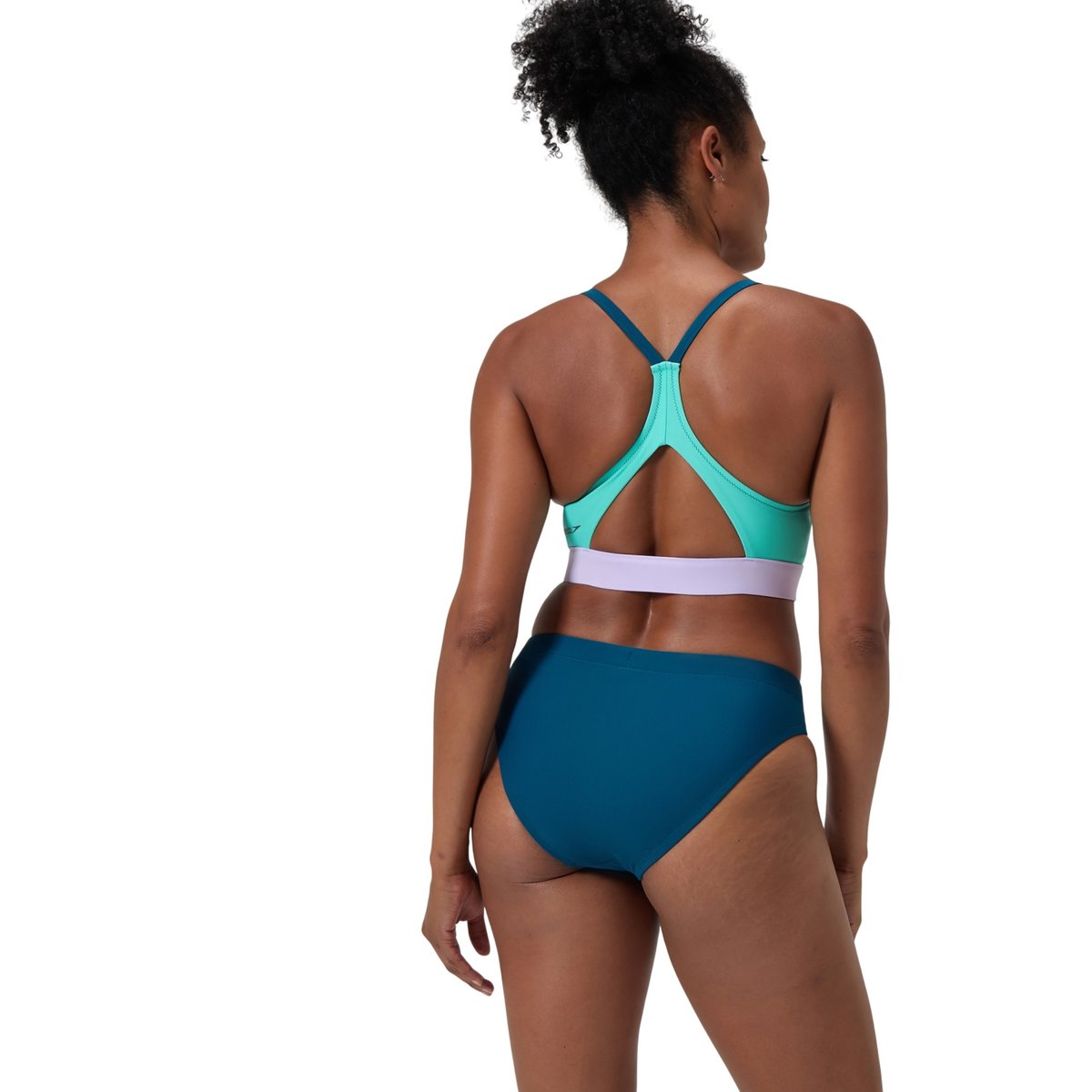 Bas de maillot de bain uni motif/style classique bleu sarcelle foncé, SPEEDO
