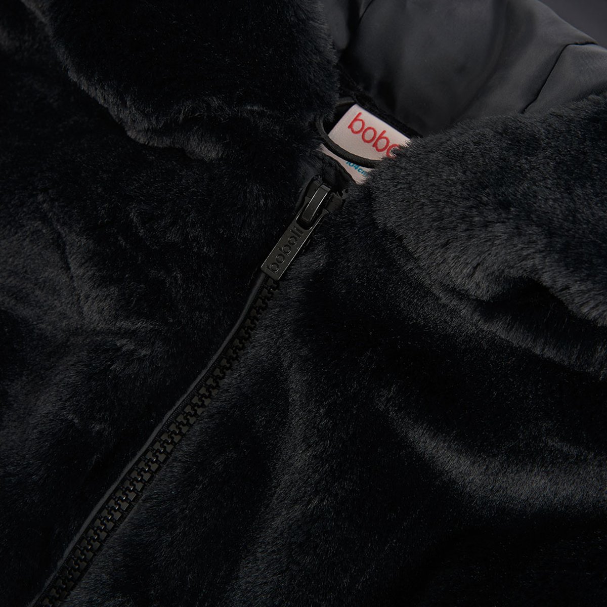 Veste fille à capuche noir, BOBOLI