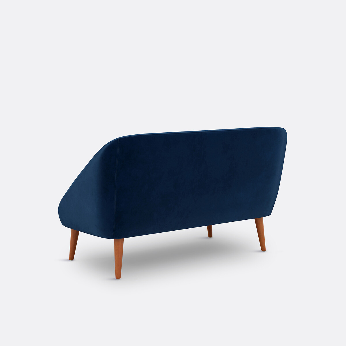 2-Sitzer-Sofa Séméon, Samt preussischblau , LA REDOUTE INTERIEURS