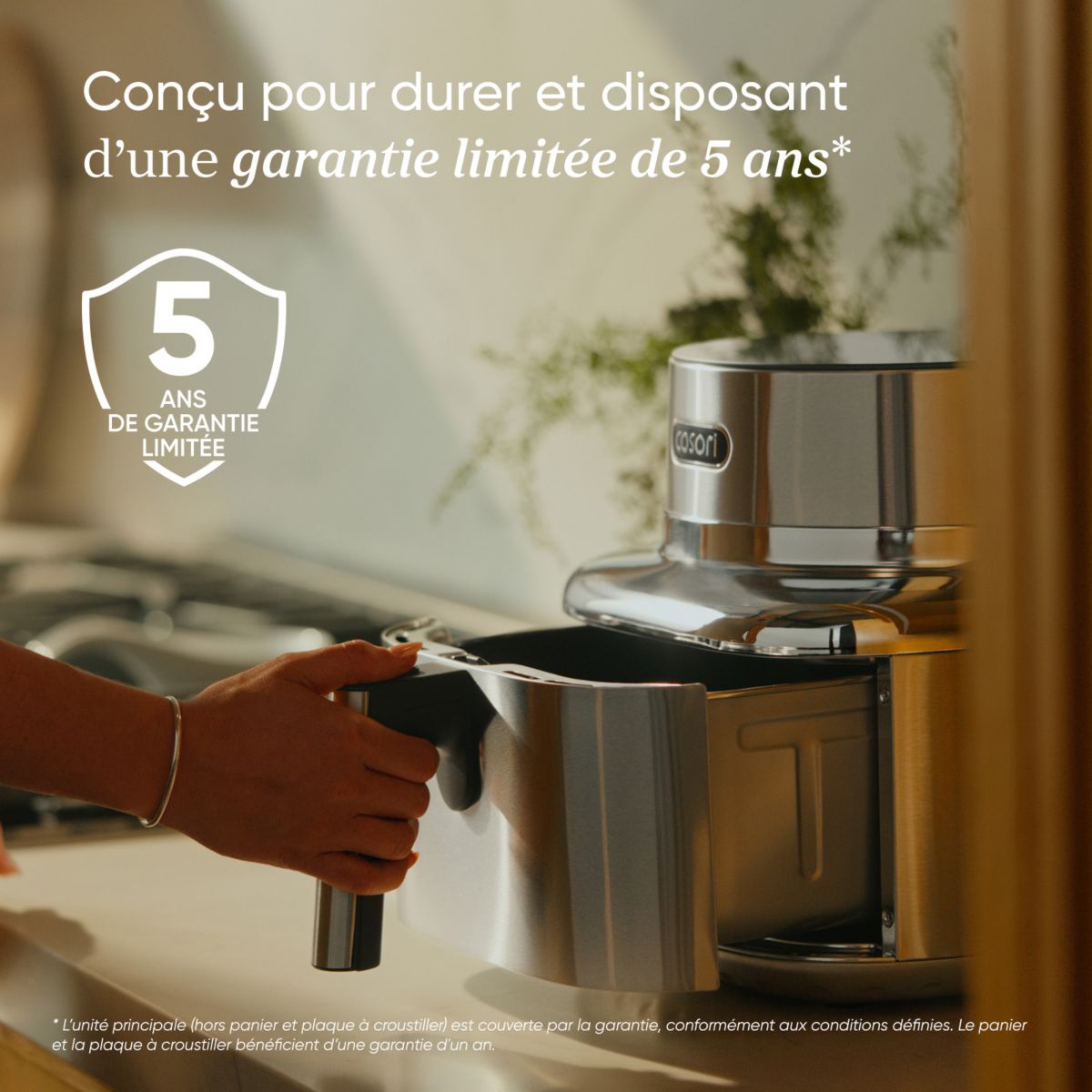 Friteuse sans huile ICONIC™ Single -  6,2 L, connecté couleur unique, COSORI