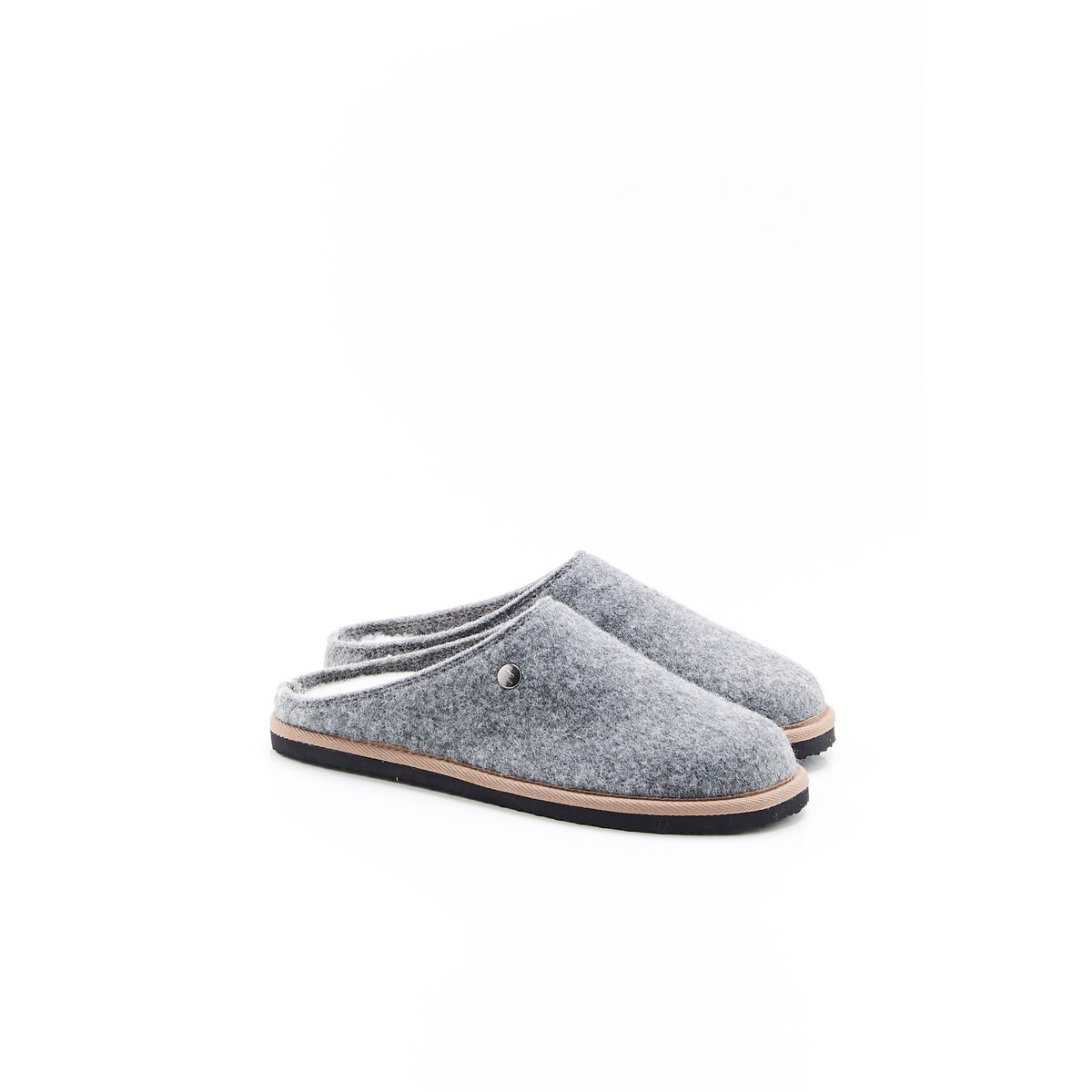 Mules emboîtantes Thermolactyl, gris anthracite chiné, DAMART