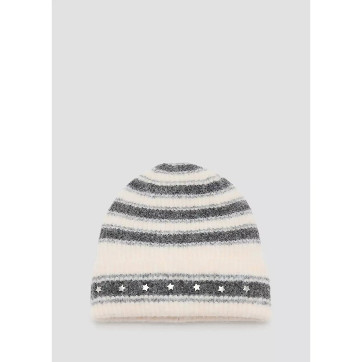 Bonnet en maille à rayures sable, MANGO KIDS