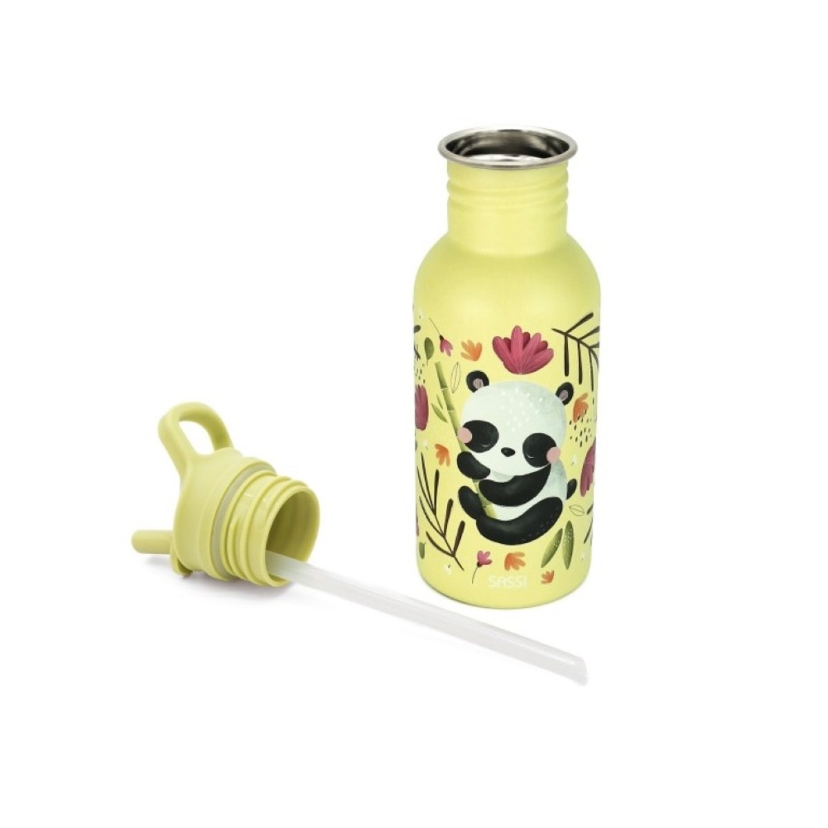 Bouteille en inox 500 ml jaune, SASSI JUNIOR