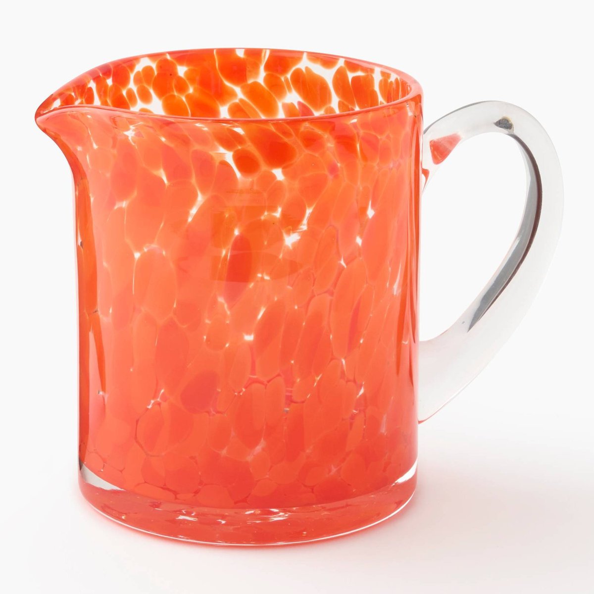 Pichet finition tachetée, 1,1l orange, MONOPRIX