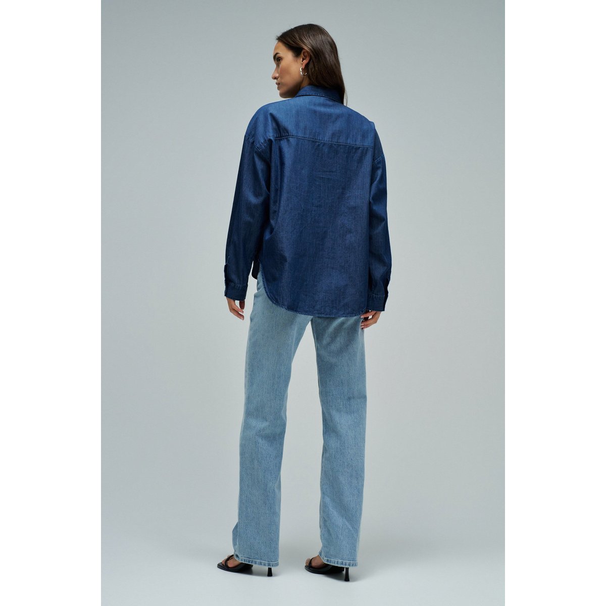 LIGHTDENIM BASIC SHIRT bleu denim, SALSA JEANS