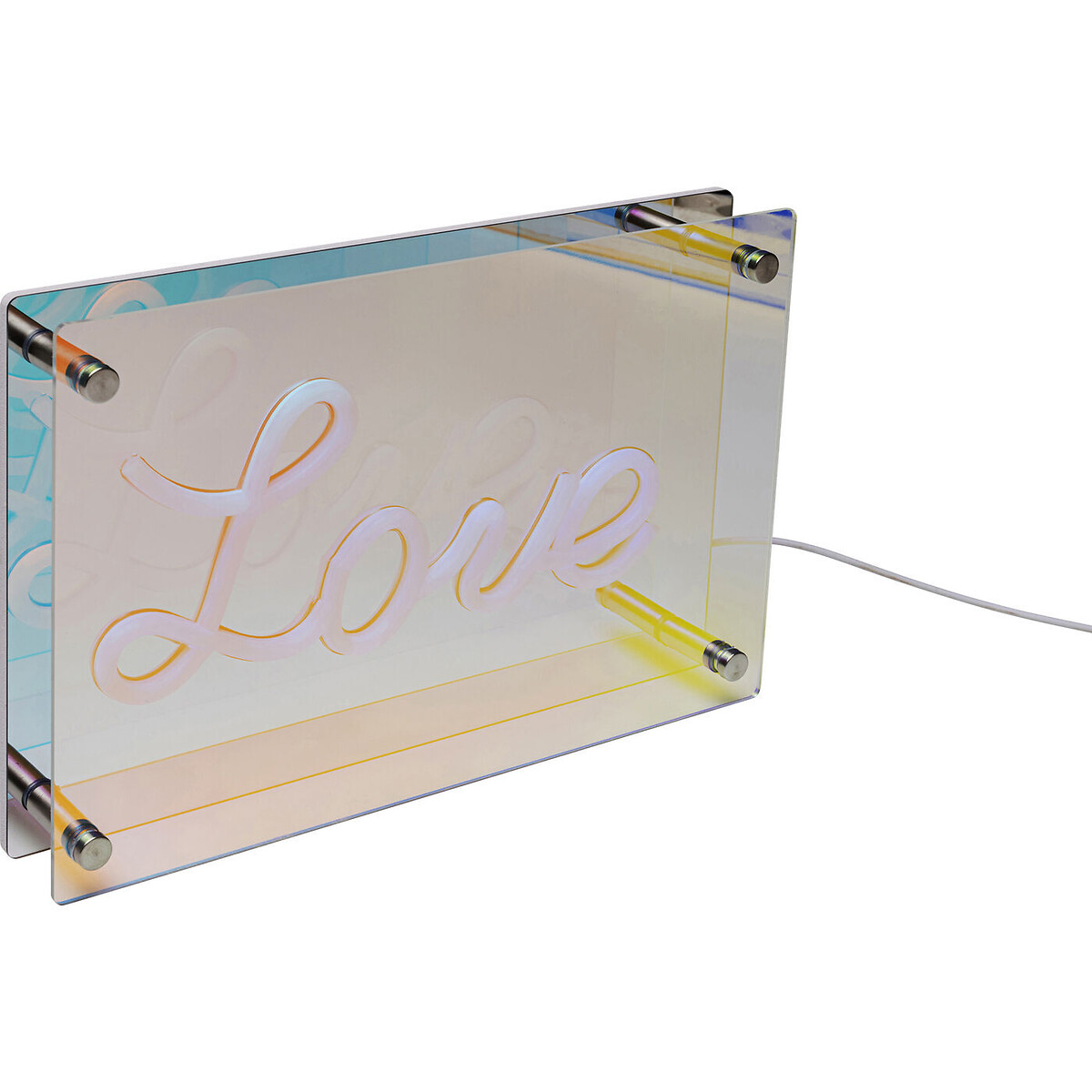 Lampe à poser LED Font LOVE transparent, KARE DESIGN