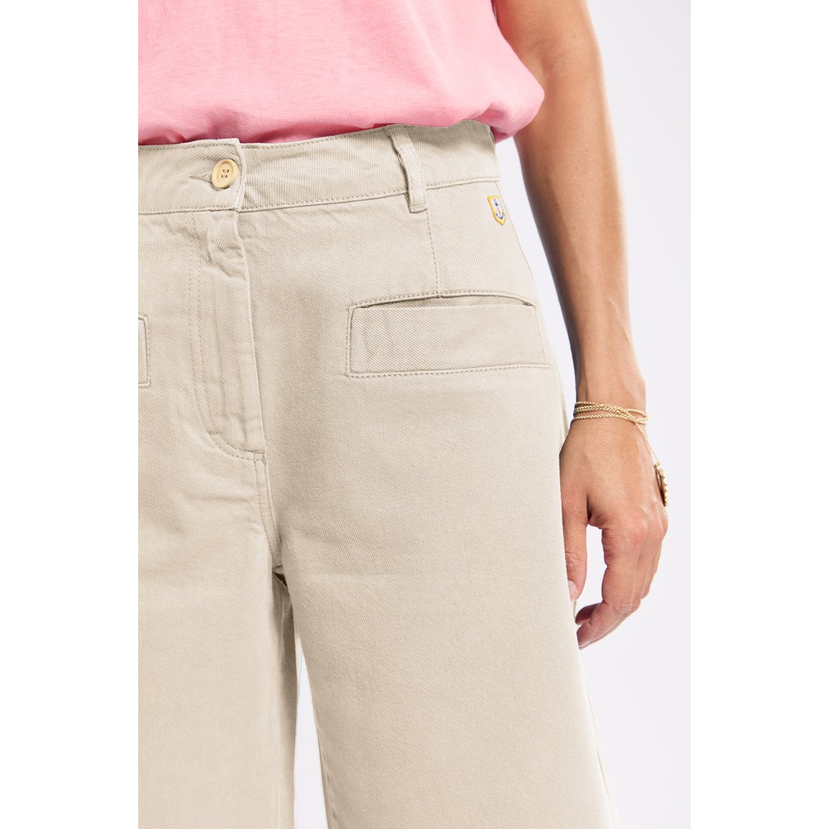 Bermuda Héritage en coton et lyocel HERITAGE naturel, ARMOR-LUX