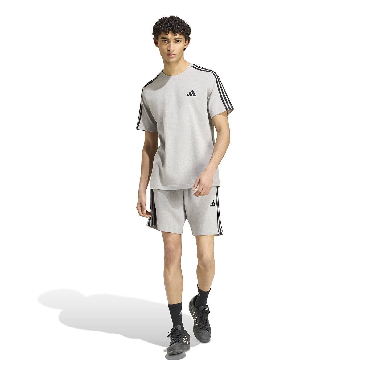 T-shirt a maniche corte, ESSENTIALS grigio chiné , ADIDAS SPORTSWEAR