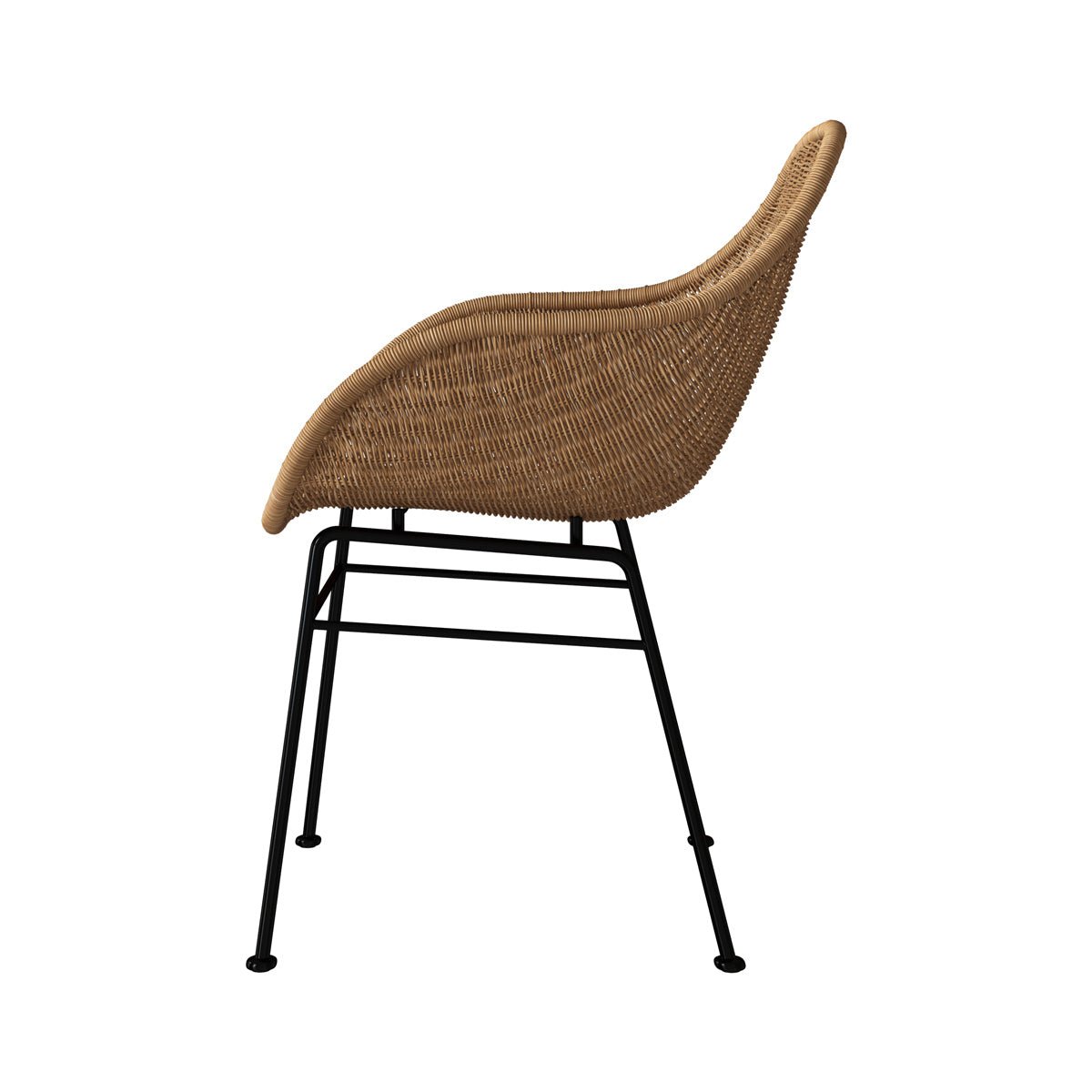 Lot de 2 chaises en résine - CARMELA beige, MAISON PAVANE