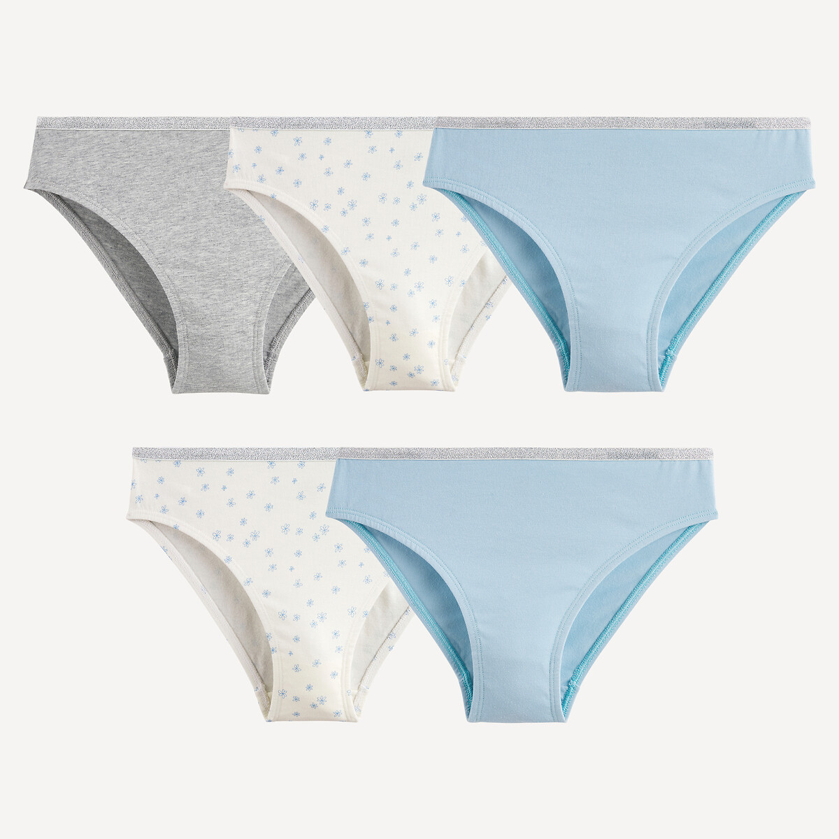 Lot de 5 culottes assortis, LA REDOUTE COLLECTIONS