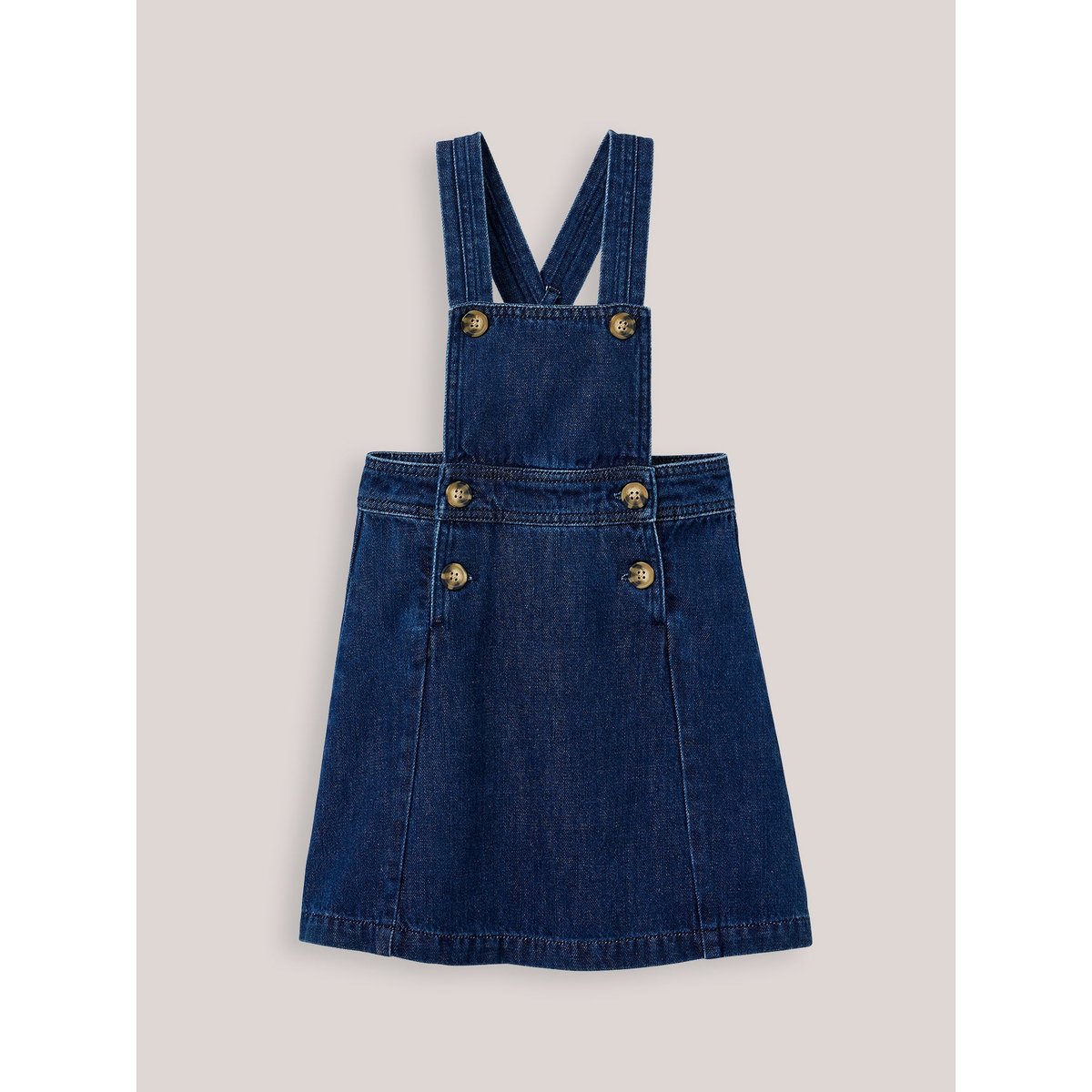 Robe tablier en denim denim brut, CYRILLUS