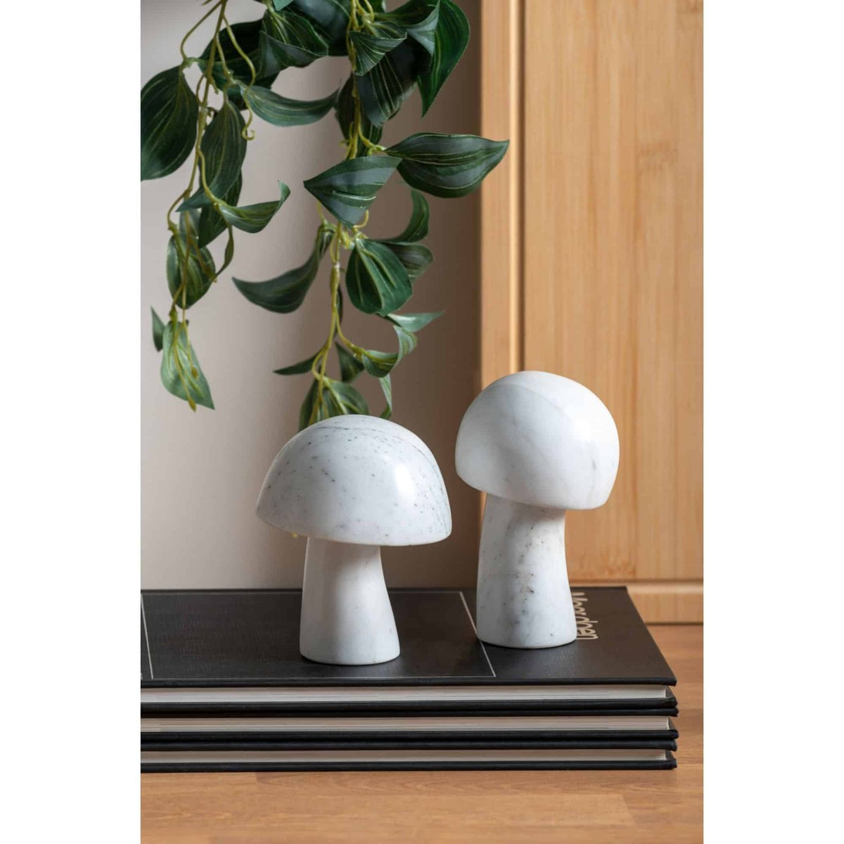 Ornement Marbre MUSHROOM SMALL blanc, PRESENT TIME