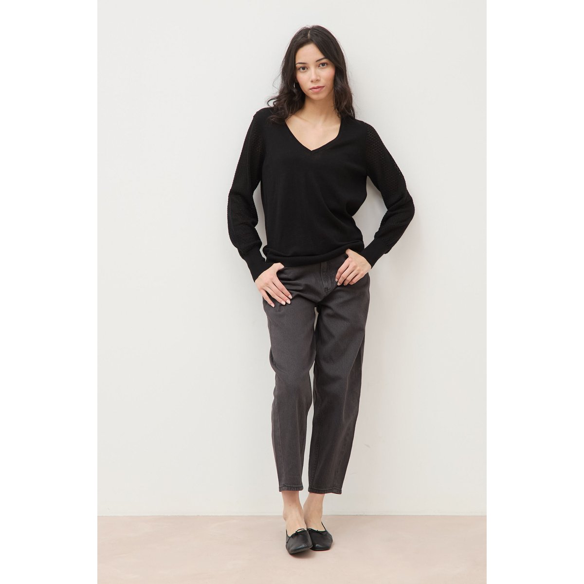 Pull manches longues noir, BONOBO