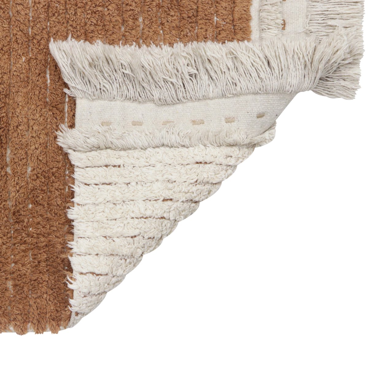 Tapis Rectangulaire en coton Tapis réversible Duetto REVERSIBLE marron, LORENA CANALS