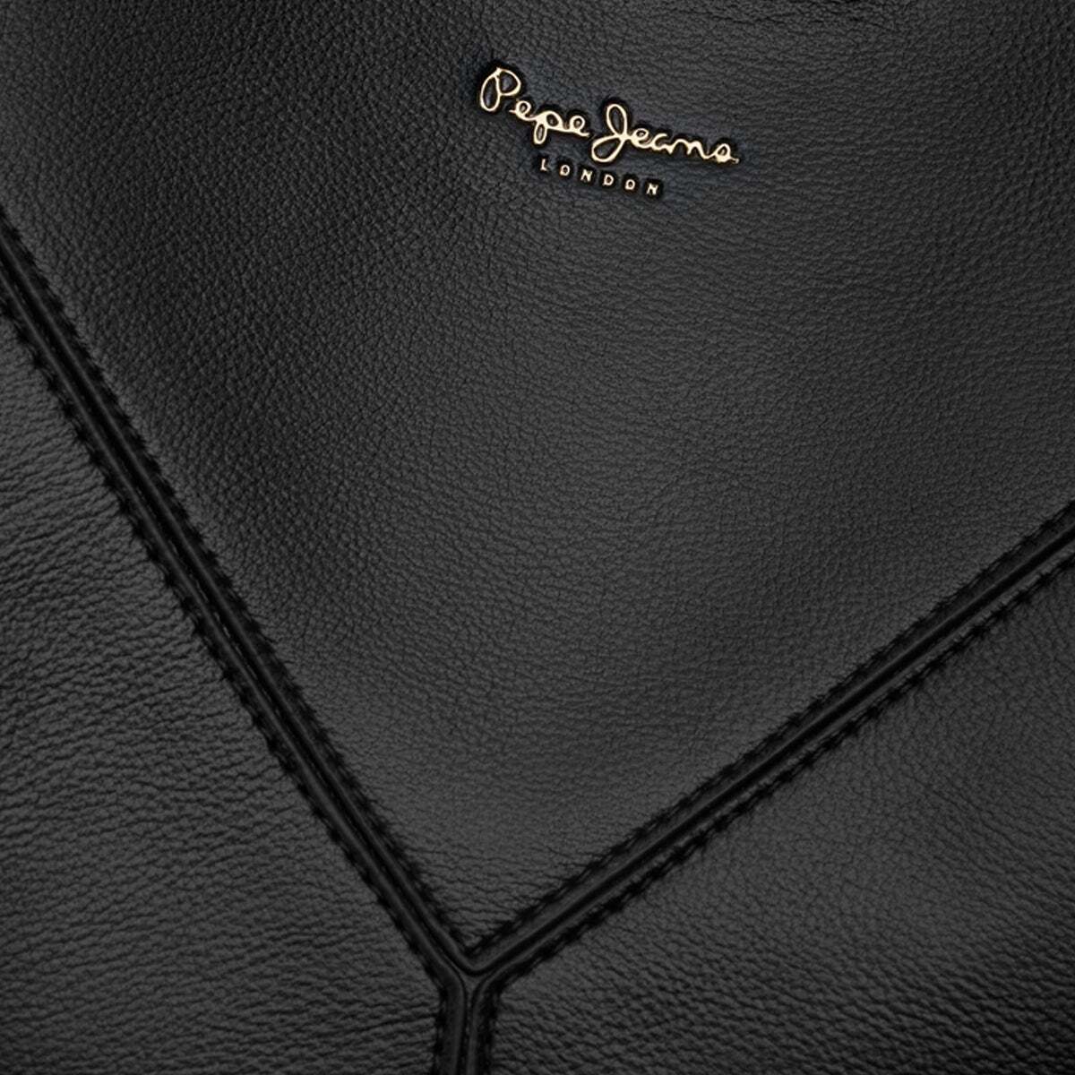 Sac Shopper Effet Cuir noir, PEPE JEANS