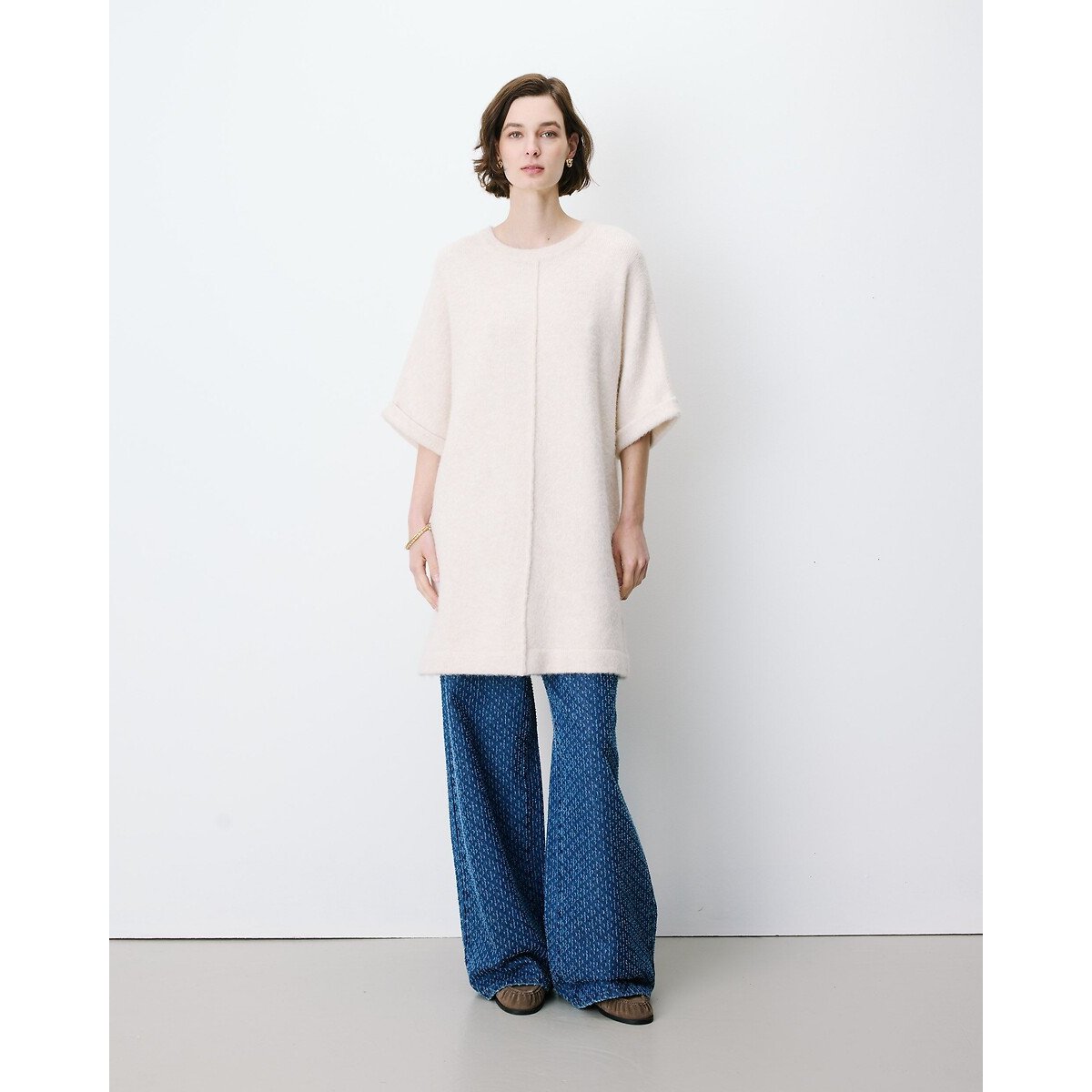 Abito corto in maglia, ALINAE sabbia, GRACE & MILA