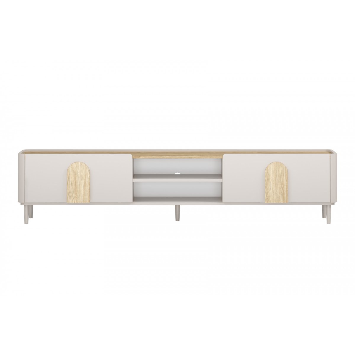 Meuble TV 220 cm , ENYRA beige, BOBOCHIC