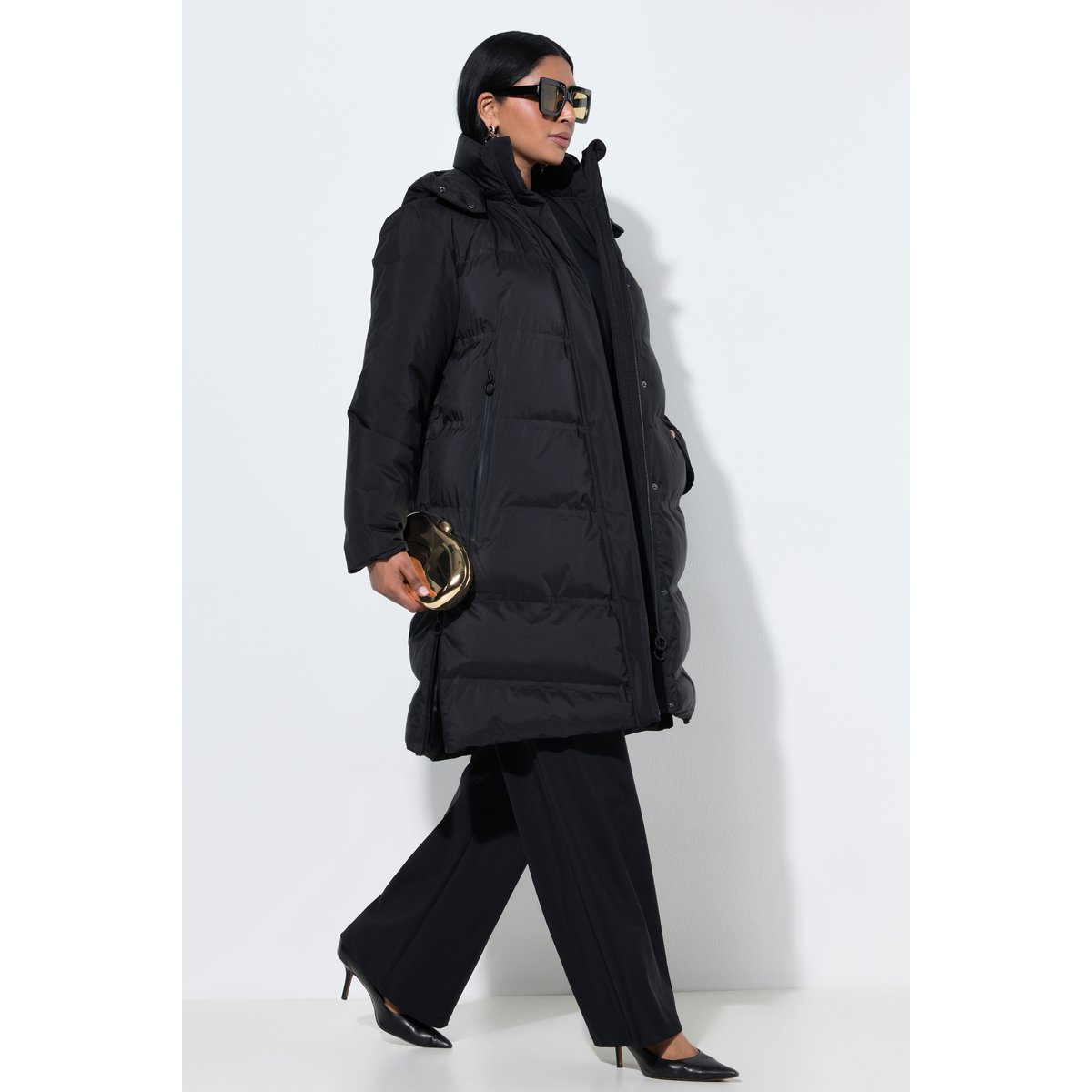 Manteau matelassé technique Sympatex noir, ULLA POPKEN
