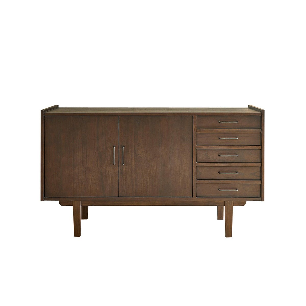 Meuble de salle de bain en mindi massif 135 cm VINTAGE marron, BERAH GETAH