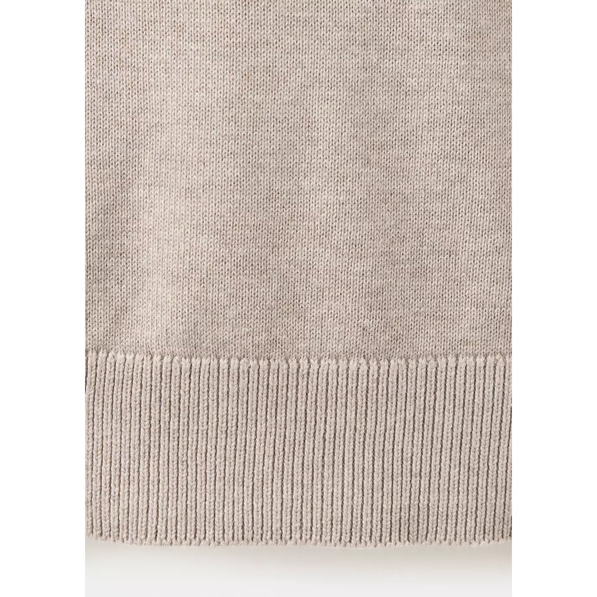 Pull col montant zip sable, MANGO TEEN