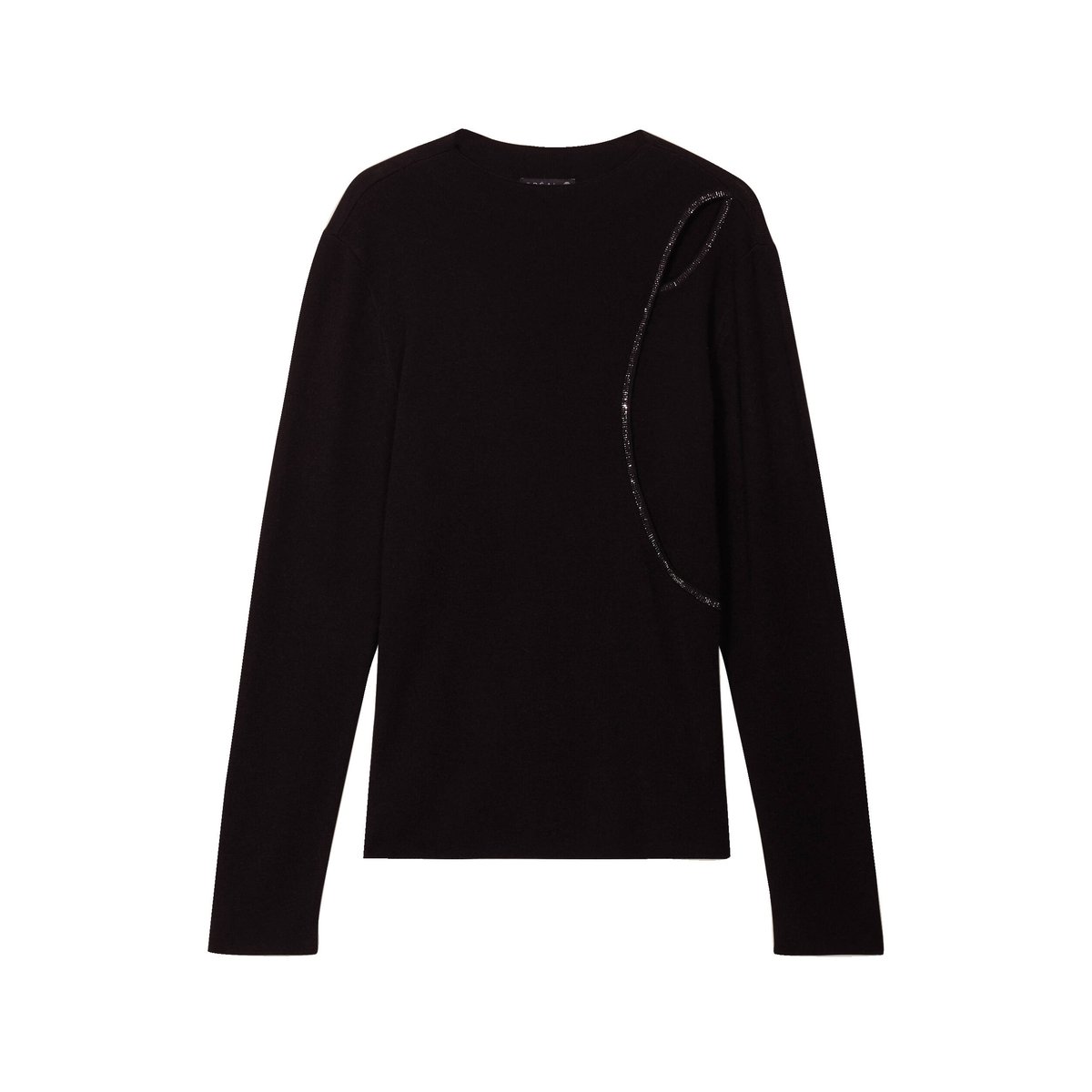 Pull manches longues strass noir, BREAL