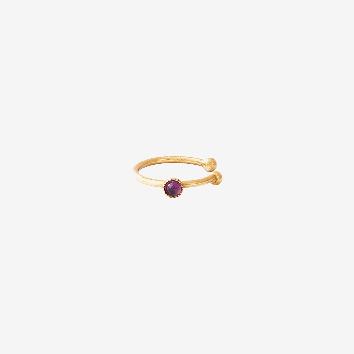Bague d'oreille cab améthyste violet, CAROLINE NAJMAN