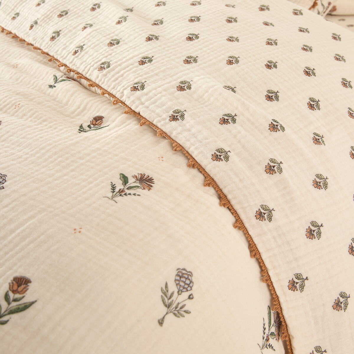 Housse de couette gaze de coton, EMELINE imprimé, LA REDOUTE INTERIEURS