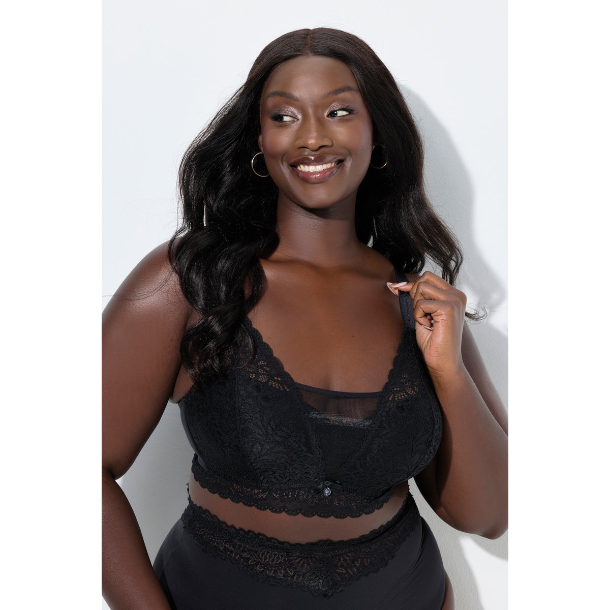 Bralette TruYou avec dentelle noir, ULLA POPKEN