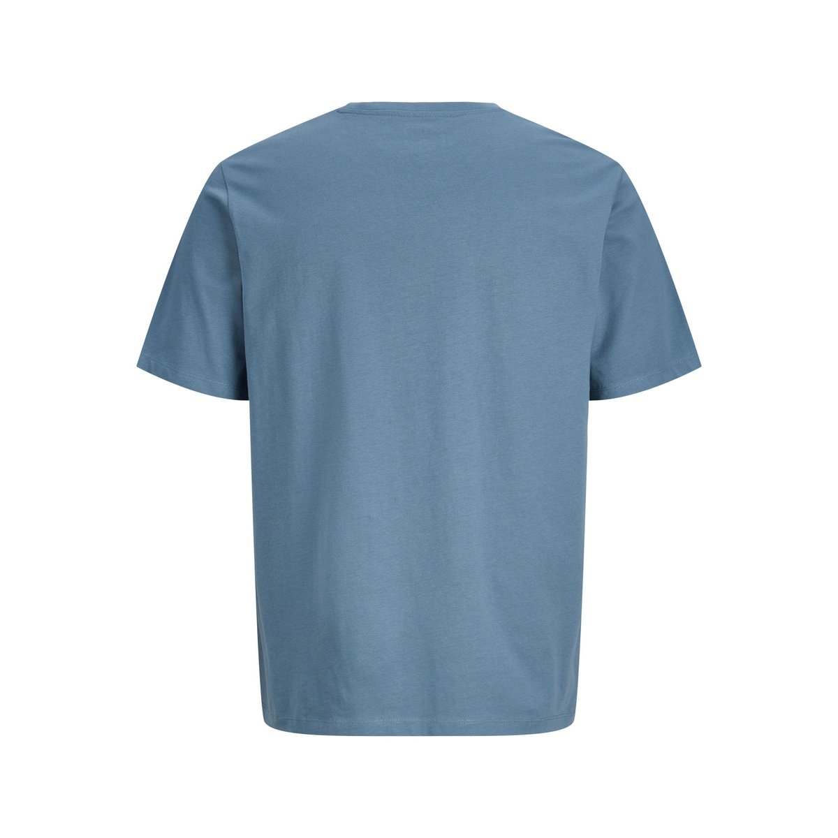 T-shirt col rond en coton bio bleu indigo, JACK & JONES