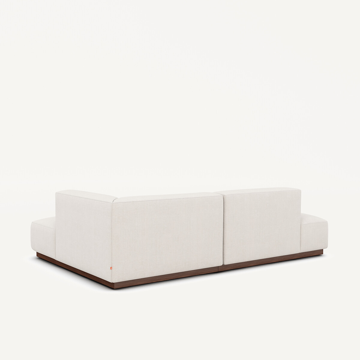 Canapé d'angle droit, en coton et lin, JACOPO beige, AM.PM