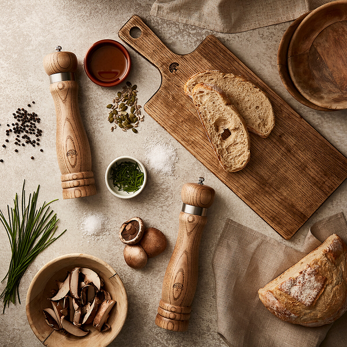 Hoxton Vintage Salt & Pepper Mill wood, BARBARY & OAK