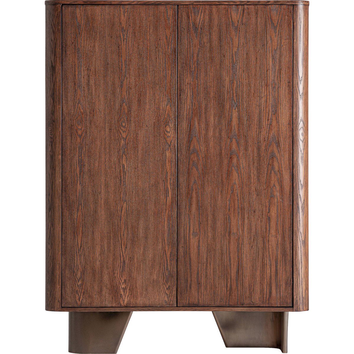 Armoire en bois collection S.BOURNEL marron et bronze, RECOLLECTION
