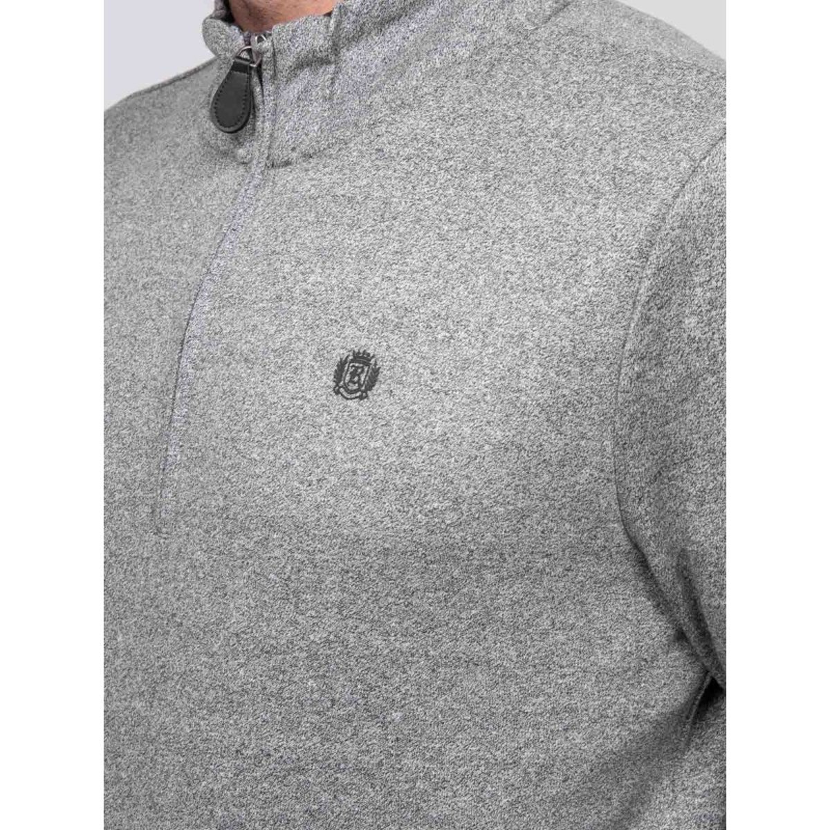 Pull Col Zippé Wilute gris, RITCHIE