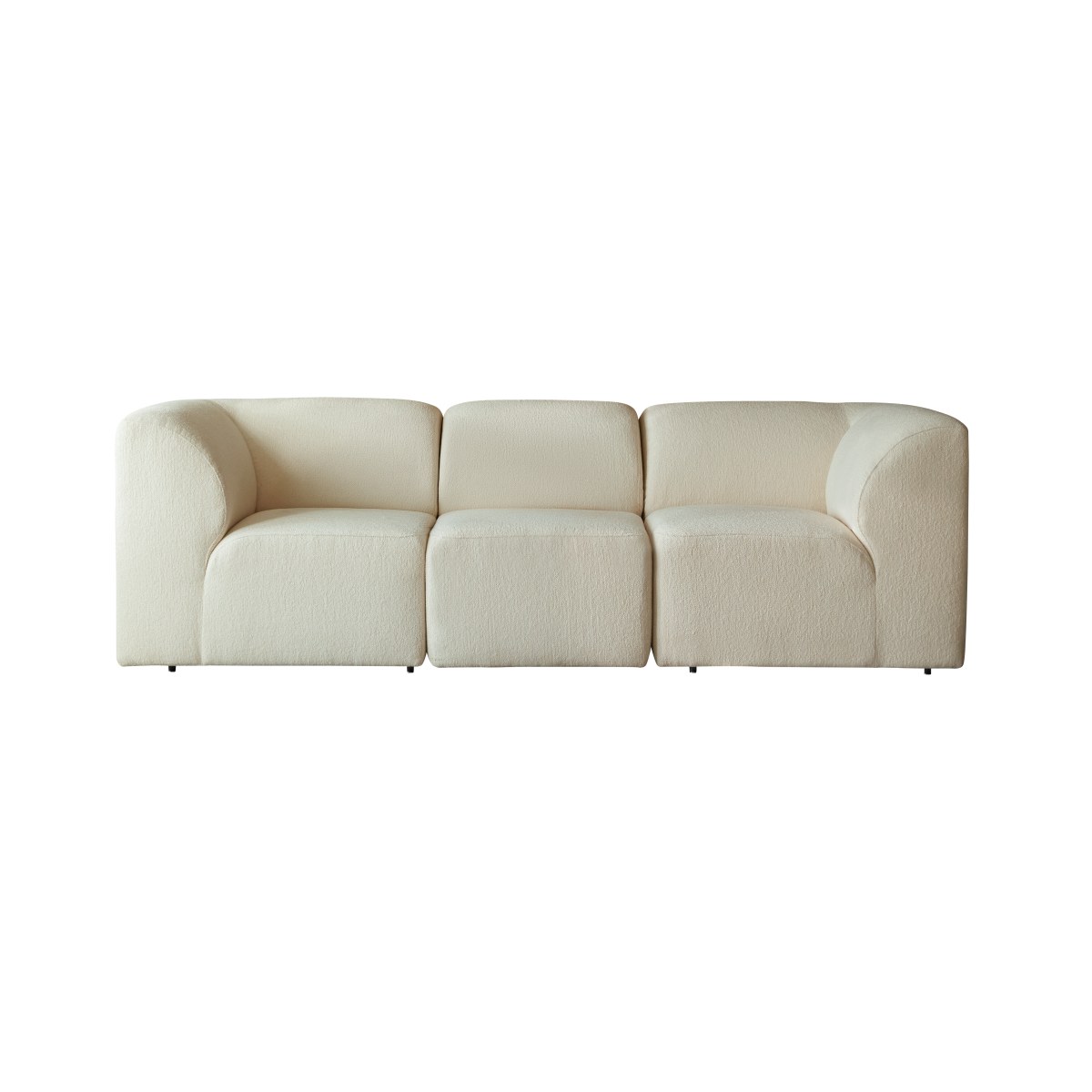 Canapé droit en Tissu, VÉNUS beige, TIKAMOON