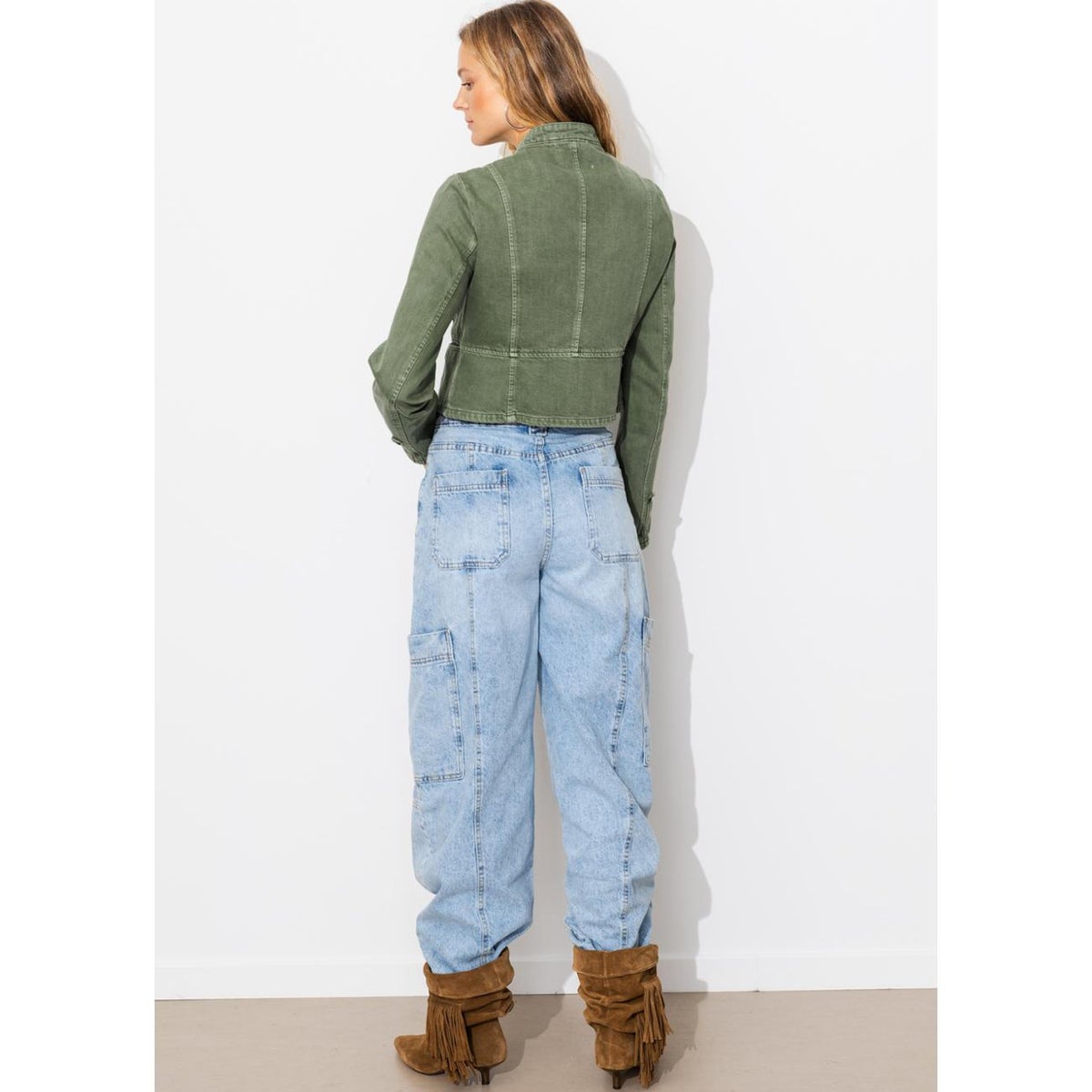 Veste officier brandebourg kaki, PROMOD