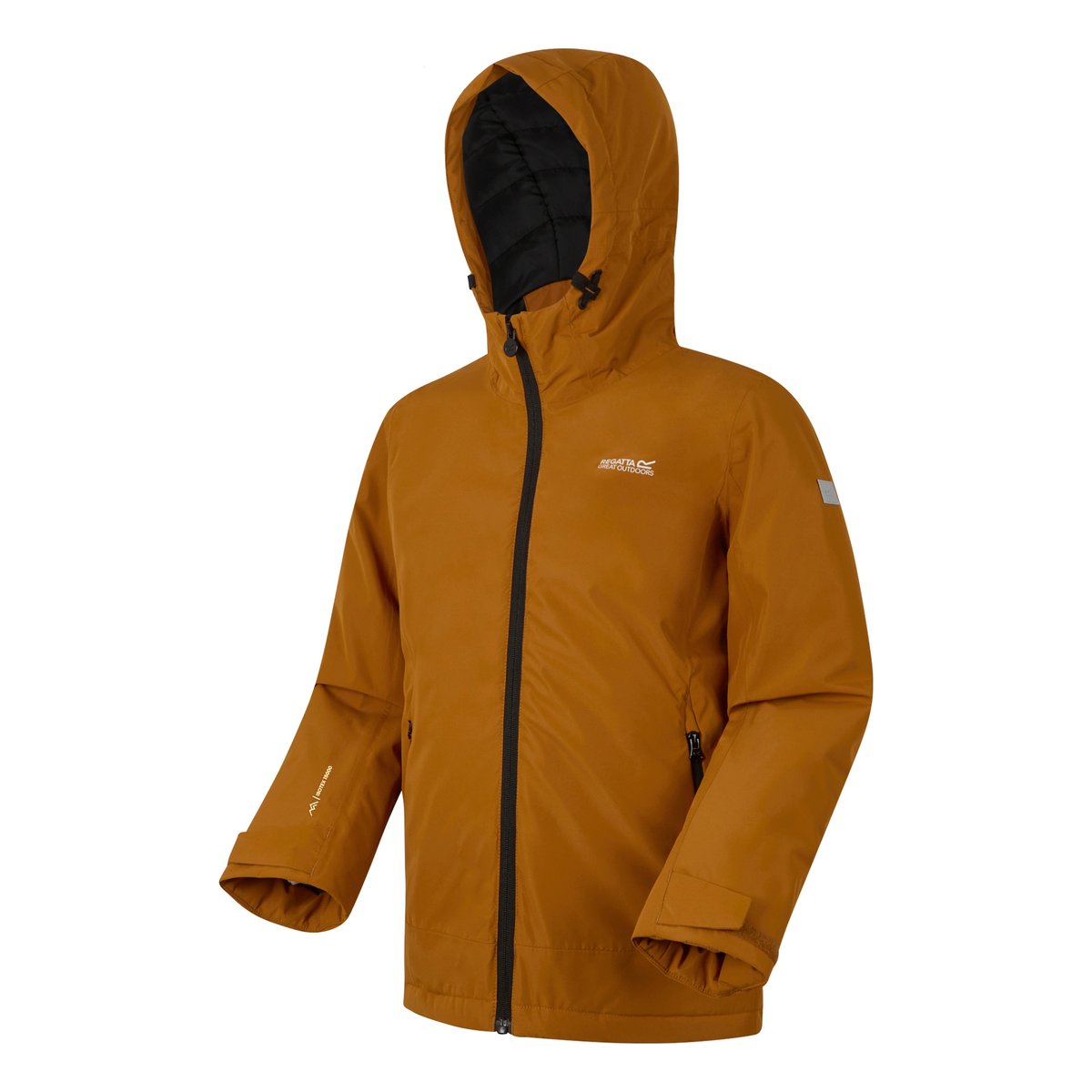 Veste imperméable FRELTON citrouille épicée / noir, REGATTA