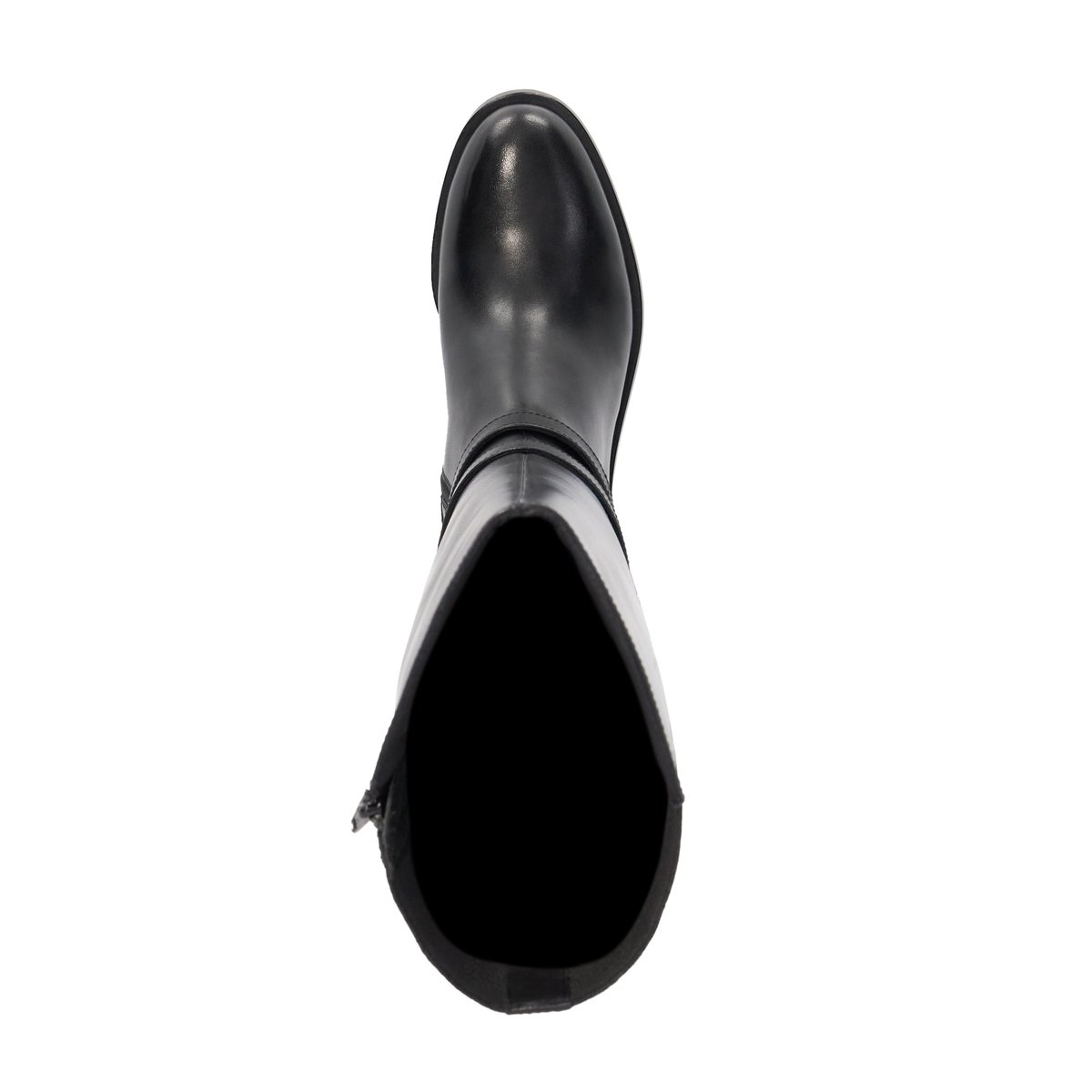 Bottes cavalières au genou en cuir - TATTER black-leather, DUNE LONDON