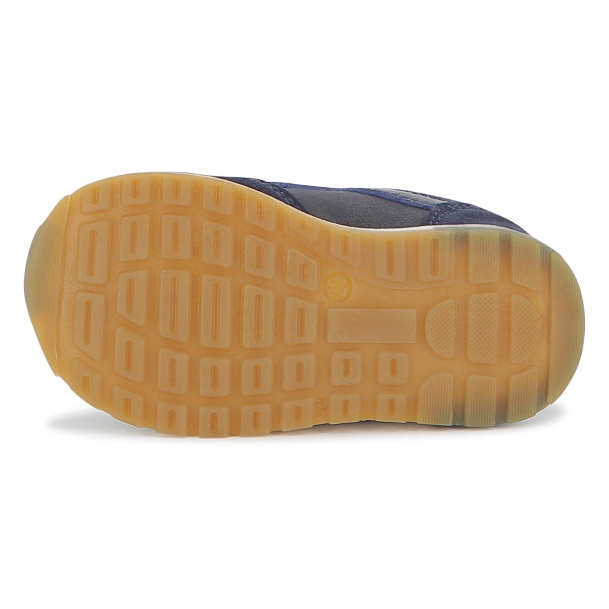Sneakers in materiali misti bleu cargo, BOSS KIDSWEAR