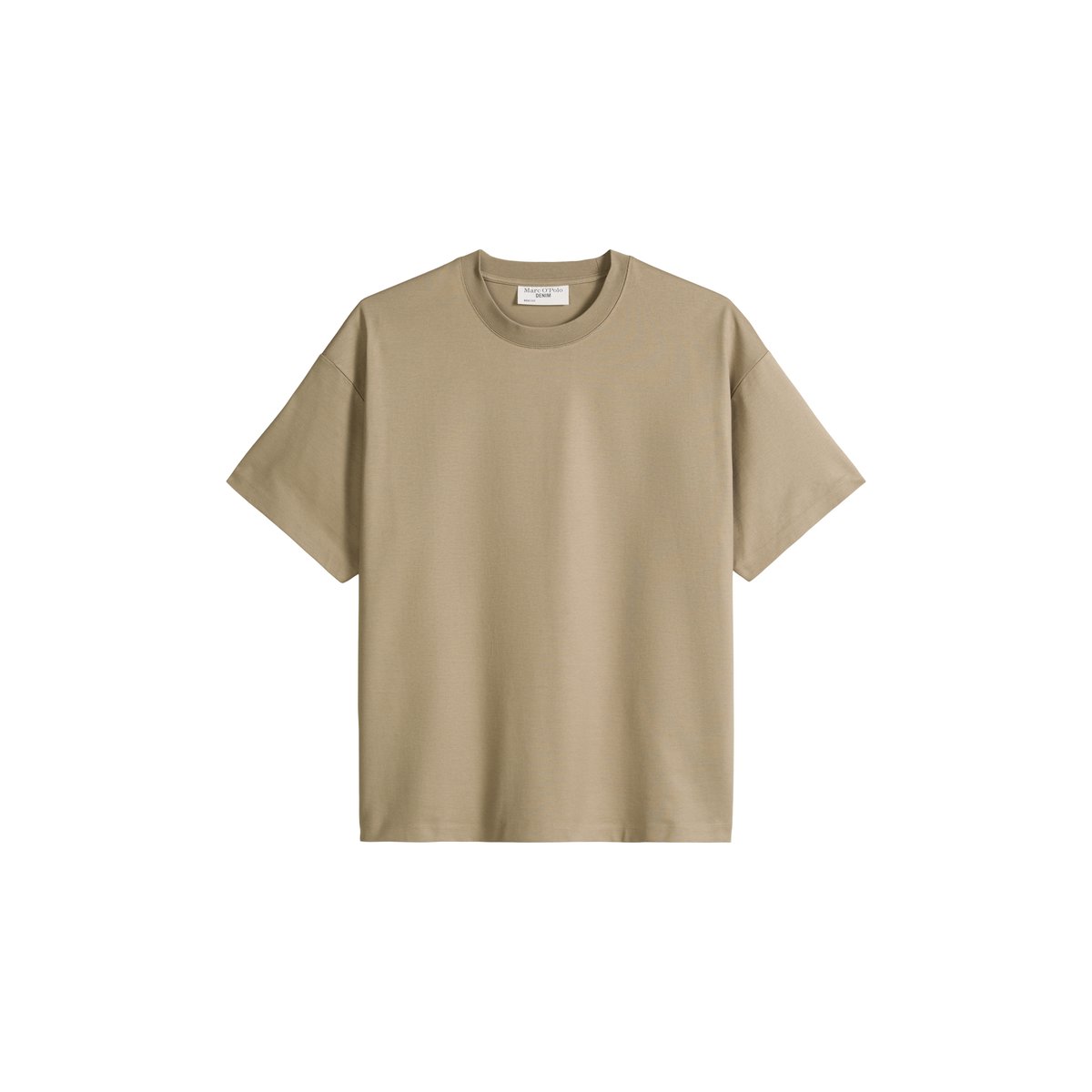 T-shirt DfC surdimensionné en jersey de coton bio épais marron, MARC O’POLO DENIM