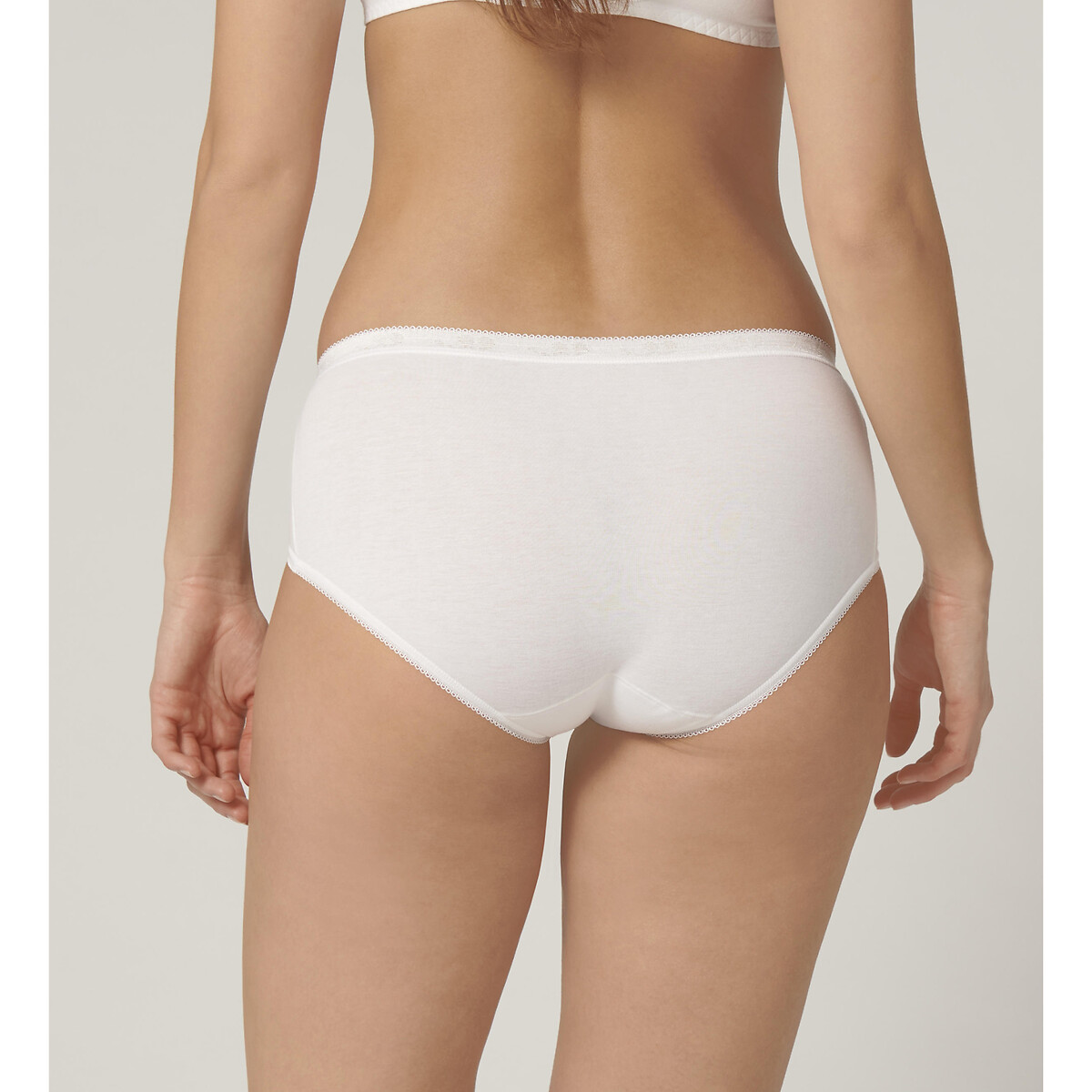 Set van 6 midi slips Basic wit, SLOGGI