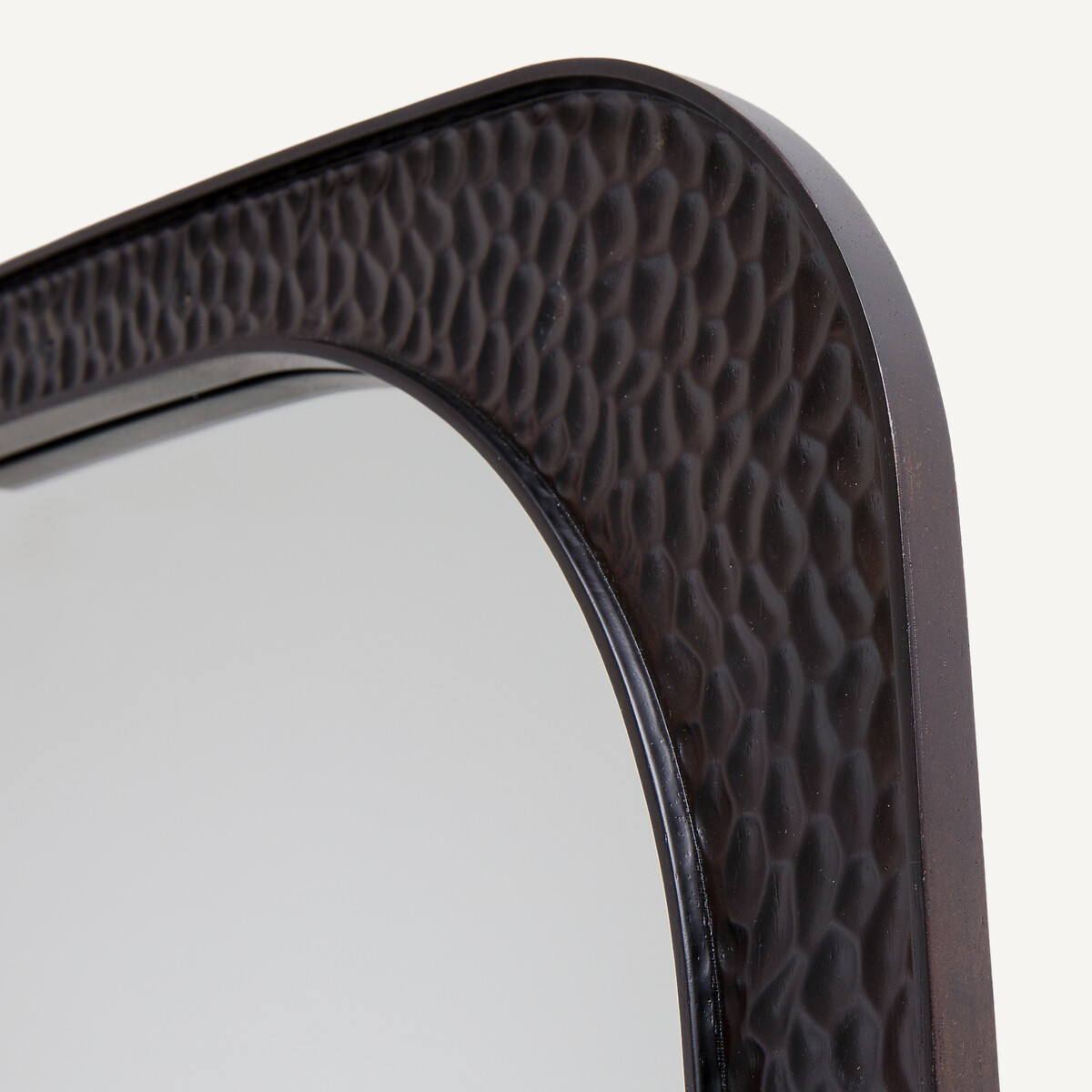 Miroir rectangulaire gougé H170 cm Kuchim café grillé, AM.PM