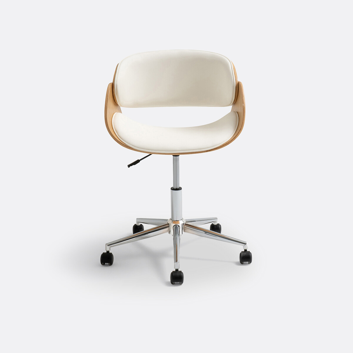 Fauteuil de bureau à roulettes, Zoran chêne/blanc, LA REDOUTE INTERIEURS
