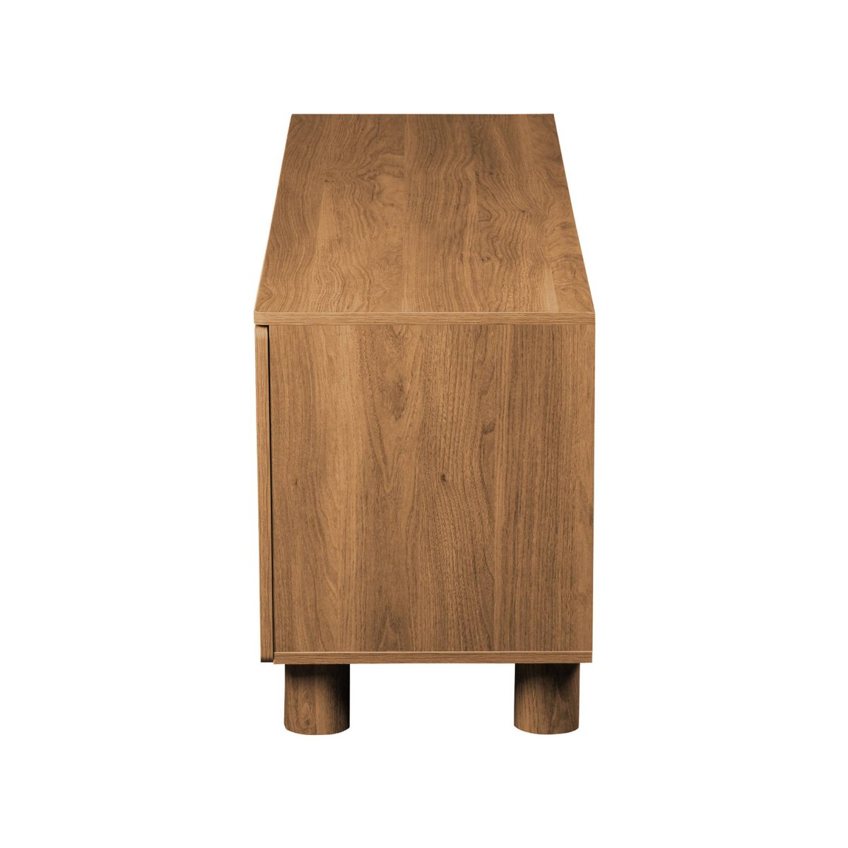 Meuble TV décor bois 3 portes 140cm AYANA bois de noisetier, SWEEEK
