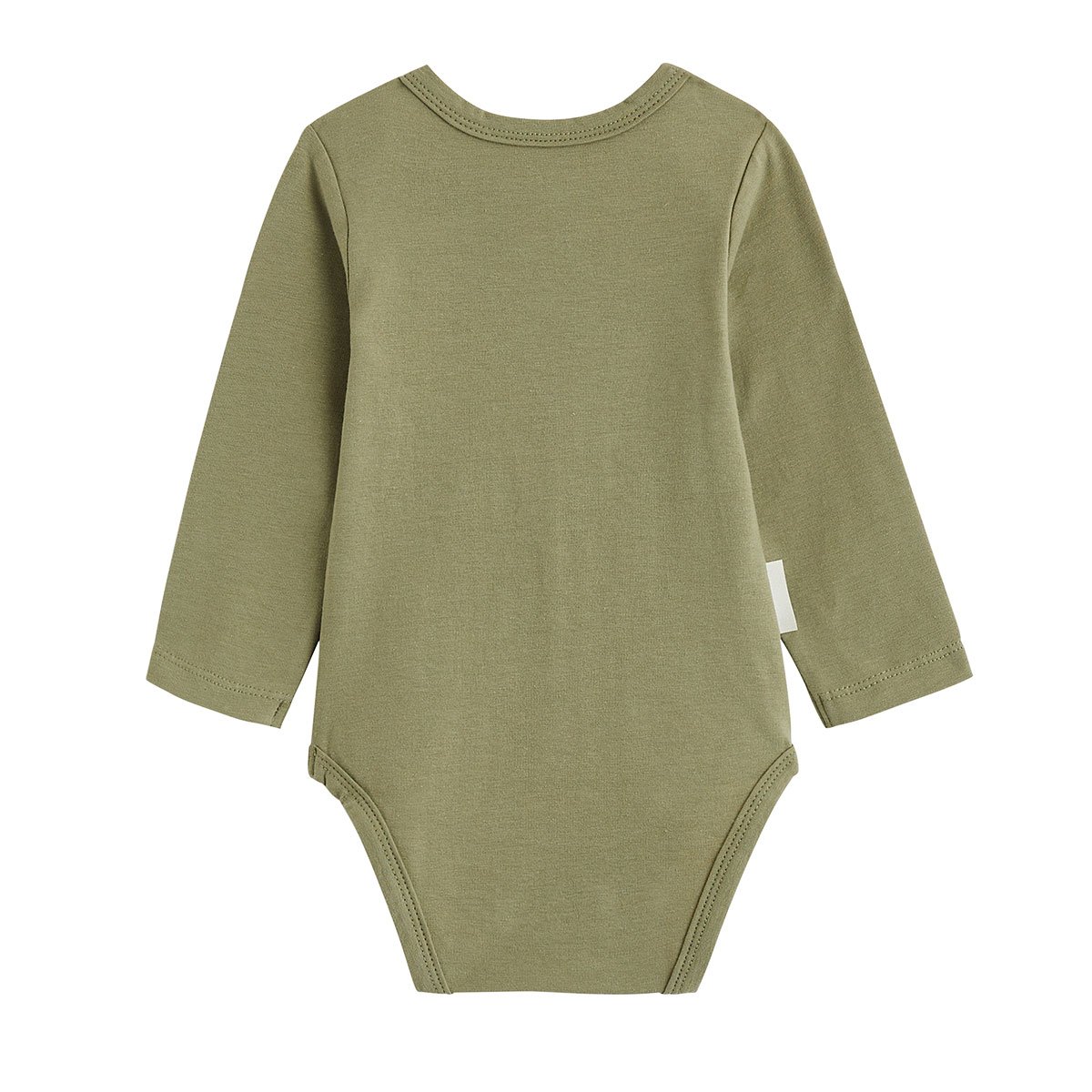 Lot de 2 bodies bébé manches longues Ginkgo vert, PETIT BEGUIN