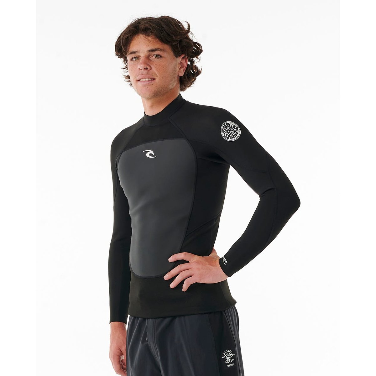 Top néoprène à manches longues Omega couleur unique, RIP CURL