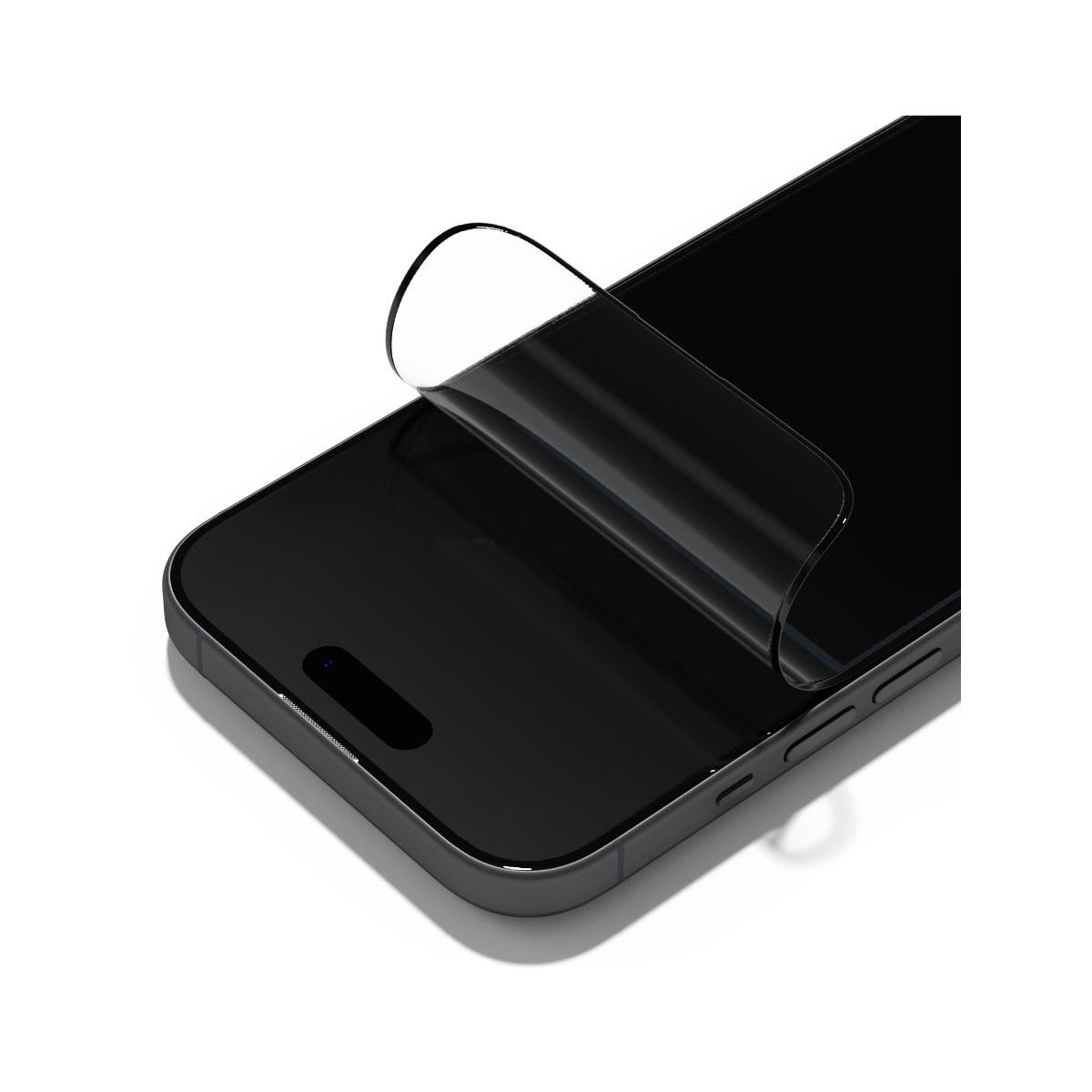 Protège écran iPhone 15 verre trempé anti-chocs 3D couleur unique, RHINOSHIELD