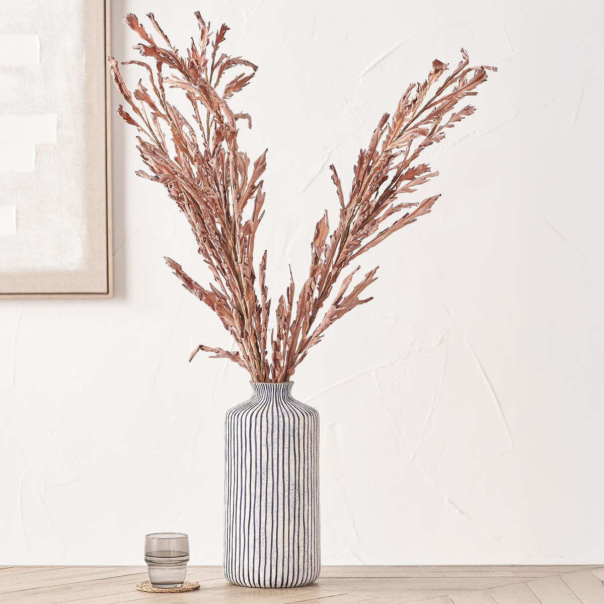 Set of 6 109cm Mulberry Brown Autumn Leaf Stems brown , ÉDITÉ