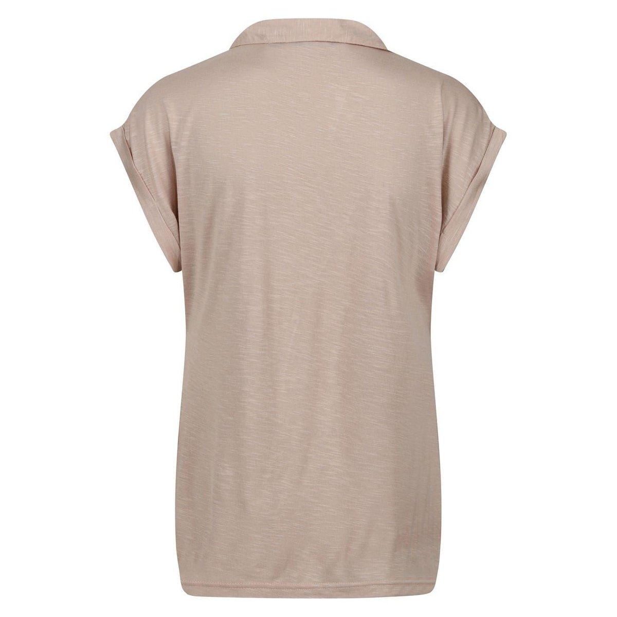 Polo manches courtes à col V motif/style uni beige, REGATTA